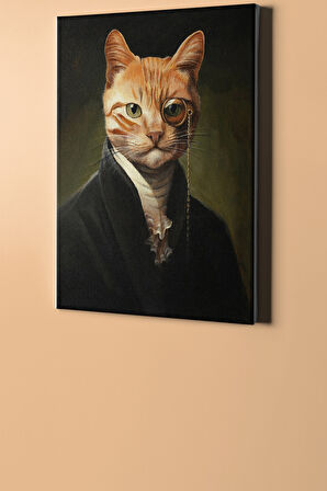 Sayılarla Boyama Seti Kasnaklı Kedi Ve Asalet 50 X 65 Cm