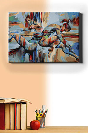 Sayılarla Boyama Seti Kasnaklı Ikilem 60 X 75 Cm