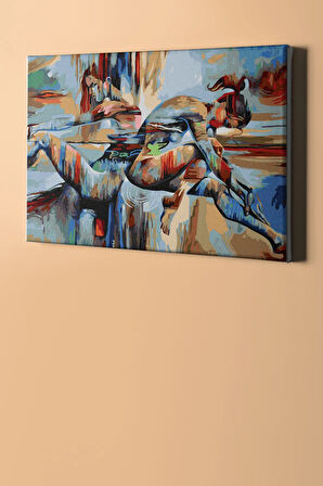 Sayılarla Boyama Seti Kasnaklı Ikilem 60 X 75 Cm