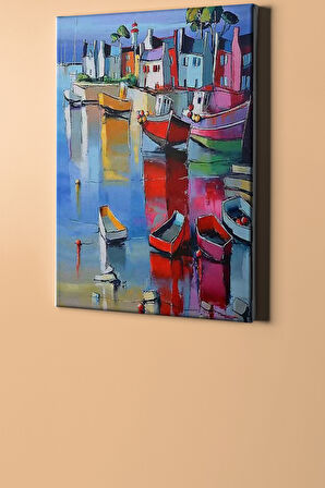 Sayılarla Boyama Seti Kasnaklı Sahipsiz Kayıklar 40 X 50 Cm