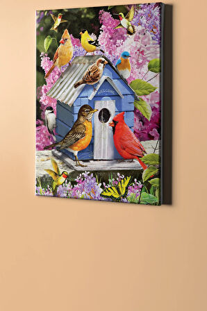 Sayılarla Boyama Seti Kasnaklı Kuşevi 60 X 75 Cm