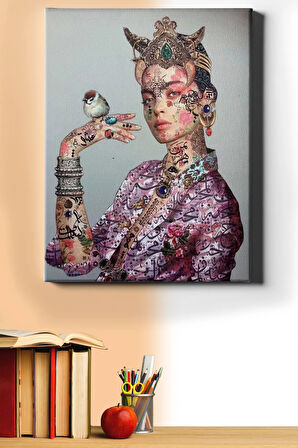 Sayılarla Boyama Seti Kasnaklı Masaldaki Kız 60 X 75 Cm