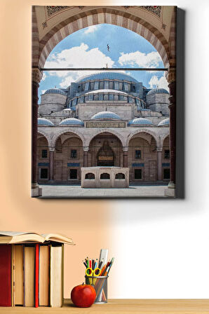 Sayılarla Boyama Seti Kasnaklı Süleymaniye Avlusunda 40 X 50 Cm