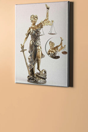 Sayılarla Boyama Seti Kasnaklı Adalet 60 X 75 Cm