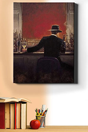 Sayılarla Boyama Seti Kasnaklı Bardaki Gizemli Adam 40 X 50 Cm