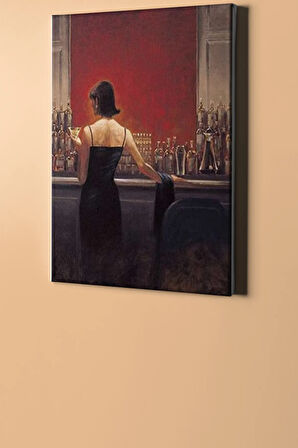 Sayılarla Boyama Seti Kasnaklı Bardaki Gizemli Kadın 40 X 50 Cm