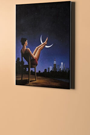Sayılarla Boyama Seti Kasnaklı Huzurlu Gece 50 X 65 Cm