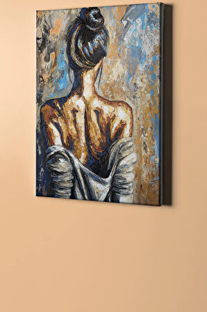 Sayılarla Boyama Seti Kasnaklı Yorgun Kadın 2 60 X 75 Cm