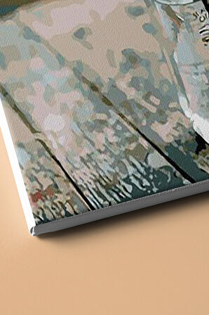 Sayılarla Boyama Seti Kasnaklı Şişedeki Çiçek 50 X 65 Cm