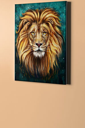 Sayılarla Boyama Seti Kasnaklı Üzgün Aslan 40 X 50 Cm