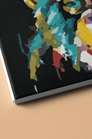 Sayılarla Boyama Seti Kasnaklı Şaşkın Maymun 60 X 75 Cm