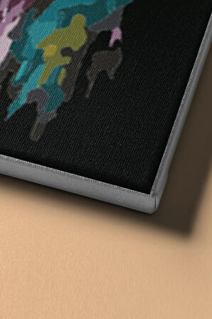 Sayılarla Boyama Seti Kasnaklı Şaşkın Maymun 60 X 75 Cm