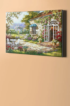 Sayılarla Boyama Seti Kasnaklı Arka Bahçe 40 X 50 Cm