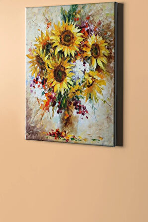 Sayılarla Boyama Seti Kasnaklı Günebakanlar 40 X 50 Cm