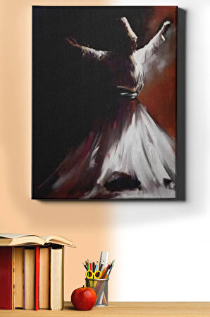 Sayılarla Boyama Seti Kasnaklı Semazen 40 X 50 Cm