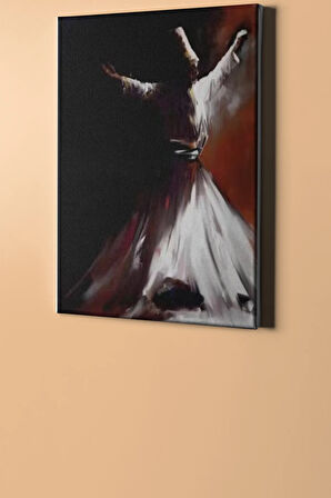 Sayılarla Boyama Seti Kasnaklı Semazen 60 X 75 Cm