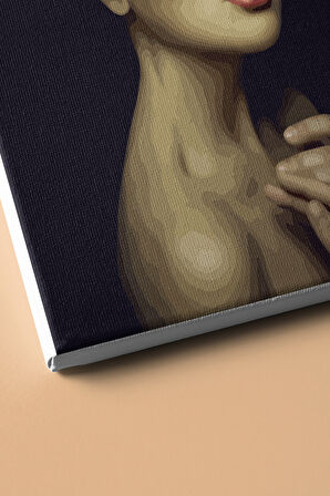 Sayılarla Boyama Seti Kasnaklı Çiçek Saçlı Kadın 4 40 X 50 Cm