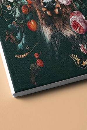 Sayılarla Boyama Seti Kasnaklı Geyik Ve Çiçekler 60 X 75 Cm