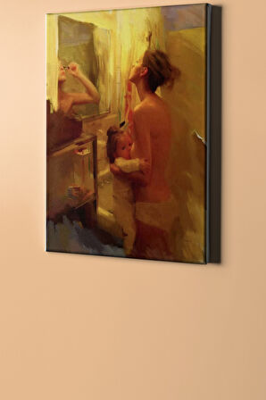 Sayılarla Boyama Seti Kasnaklı Kadının Hayatı 50 X 65 Cm