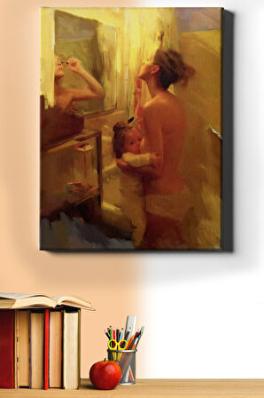 Sayılarla Boyama Seti Kasnaklı Kadının Hayatı 60 X 75 Cm