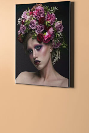Sayılarla Boyama Seti Kasnaklı Çiçek Saçlı Kadın 6 50 X 65 Cm