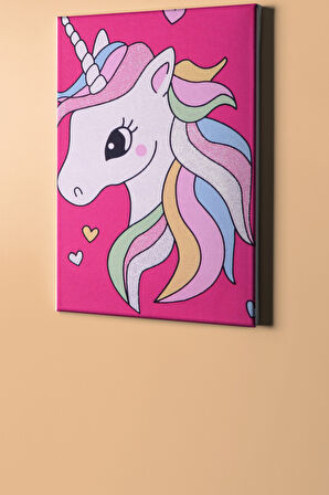 Sayılarla Boyama Seti Kasnaklı Unıcorn 60 X 75 Cm