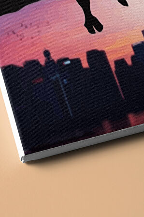 Sayılarla Boyama Seti Kasnaklı Kediyle Dolunayda Sohbet 60 X 75 Cm