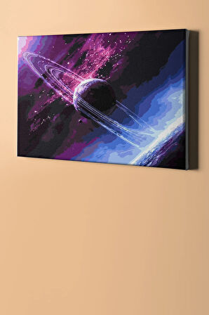Sayılarla Boyama Seti Kasnaklı Uzak Dünyalar 40 X 50 Cm