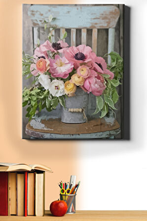 Sayılarla Boyama Seti Kasnaklı Unutulan Çiçekler 50 X 65 Cm