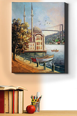 Sayılarla Boyama Seti Kasnaklı Ortaköy'de Gezinti 40 X 50 Cm