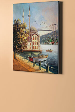 Sayılarla Boyama Seti Kasnaklı Ortaköy'de Gezinti 60 X 75 Cm