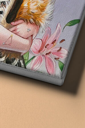 Sayılarla Boyama Seti Kasnaklı Kız Ve Kedi 50 X 65 Cm