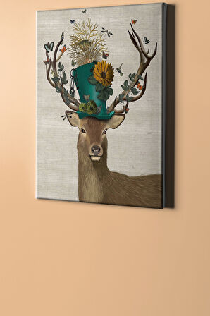 Sayılarla Boyama Seti Kasnaklı Karizma Geyik 60 X 75 Cm