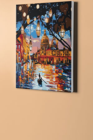 Sayılarla Boyama Seti Kasnaklı Nehir Akıntısı 60 X 75 Cm