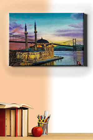 Sayılarla Boyama Seti Kasnaklı Ortaköy'de Nostalji 40 X 50 Cm