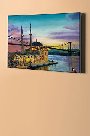 Sayılarla Boyama Seti Kasnaklı Ortaköy'de Nostalji 60 X 75 Cm