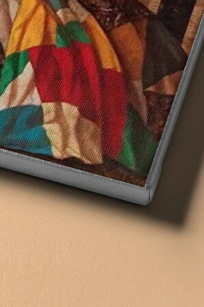 Sayılarla Boyama Seti Kasnaklı Rengarenk Elbise 60 X 75 Cm