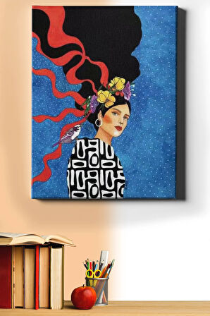 Sayılarla Boyama Seti Kasnaklı Çağdaş Kadın 60 X 75 Cm
