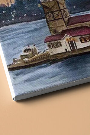 Sayılarla Boyama Seti Kasnaklı Kız Kulesi'nin Hüznü 60 X 75 Cm