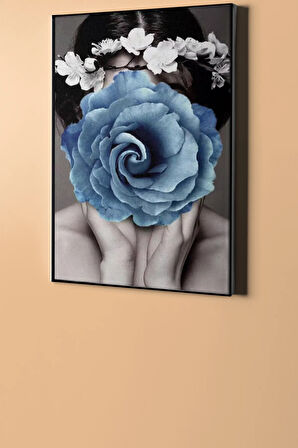 Sayılarla Boyama Seti Kasnaklı Gül Kadın 5 60 X 75 Cm