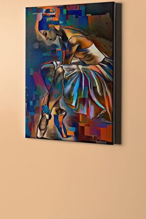 Sayılarla Boyama Seti Kasnaklı Renkli Balerin 50 X 65 Cm
