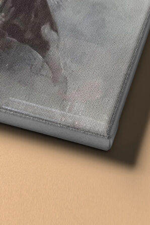 Sayılarla Boyama Seti Kasnaklı Şahlanan Atlar 60 X 75 Cm