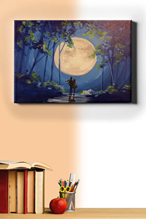 Sayılarla Boyama Seti Kasnaklı Dolunaya Bakış 40 X 50 Cm