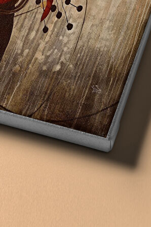 Sayılarla Boyama Seti Kasnaklı Tabiat Saçli Kadın 2 60 X 75 Cm