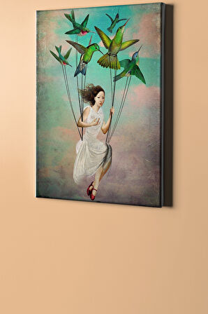 Sayılarla Boyama Seti Kasnaklı Kuş Uçuşu 40 X 50 Cm