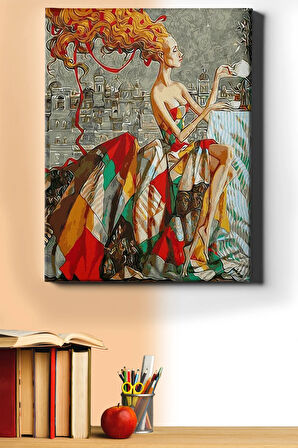 Sayılarla Boyama Seti Kasnaklı Rengrenk Elbise 2 40 X 50 Cm