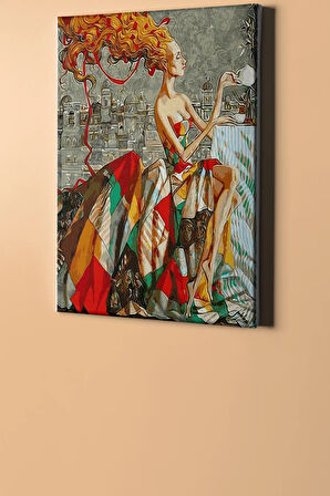Sayılarla Boyama Seti Kasnaklı Rengrenk Elbise 2 40 X 50 Cm