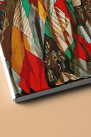 Sayılarla Boyama Seti Kasnaklı Rengrenk Elbise 2 40 X 50 Cm