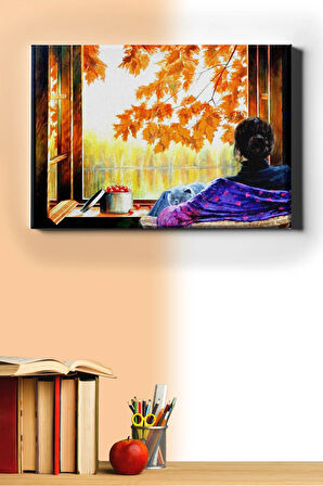 Sayılarla Boyama Seti Kasnaklı Sonbahar Seyri 60 X 75 Cm