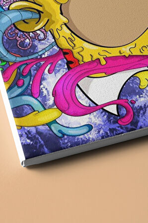 Sayılarla Boyama Seti Kasnaklı Renkli Simpson 60 X 75 Cm